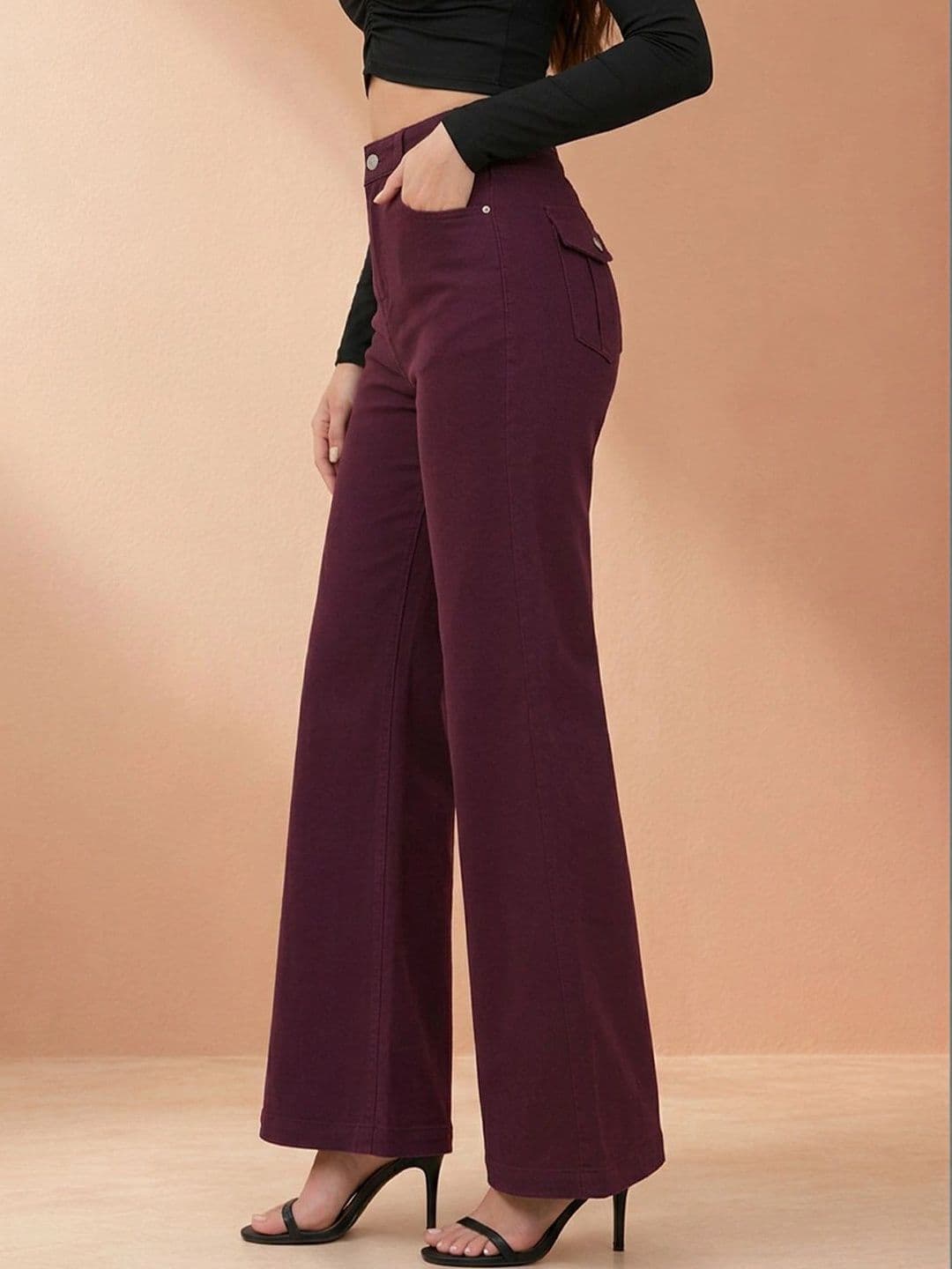 ATELIER REBEL Women Wide Leg Mid-Rise Jeans thumbnail 2