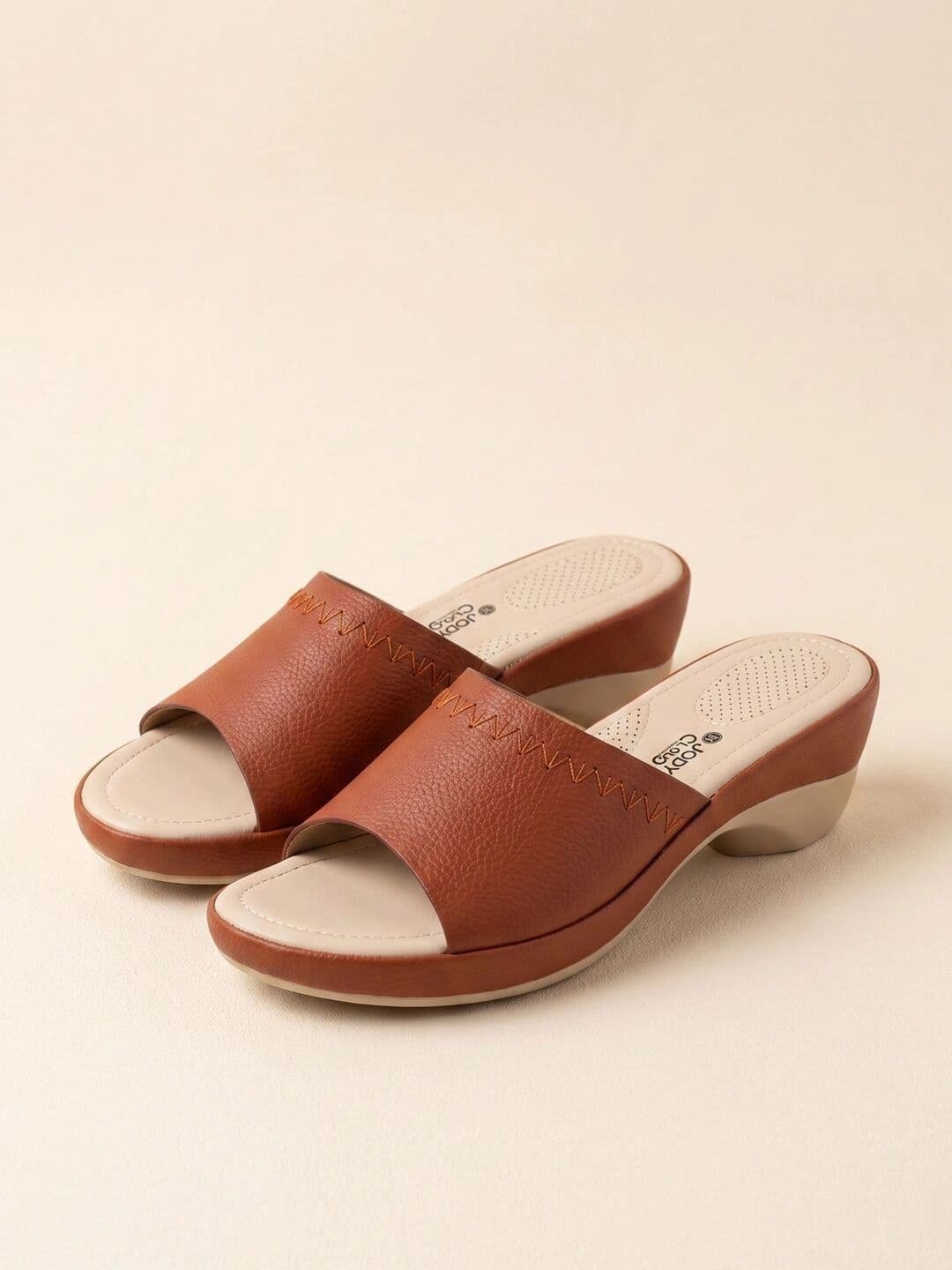JodyHub Textured Wedge Mules thumbnail 6