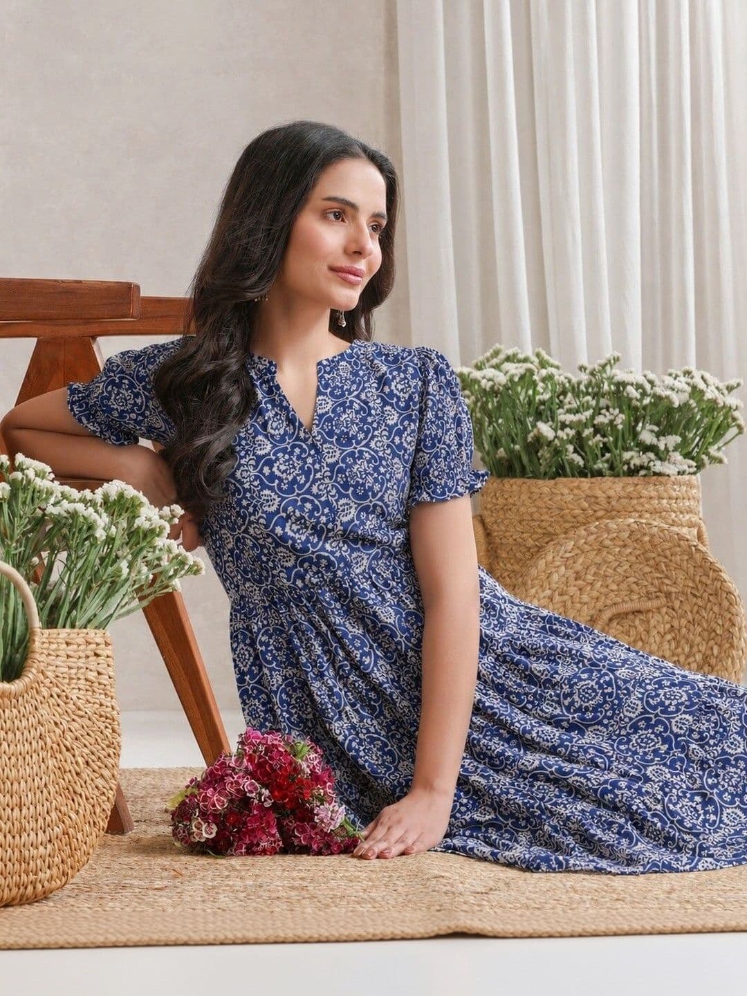 PRESHA Women Floral Printed Floral Kurta - view 1