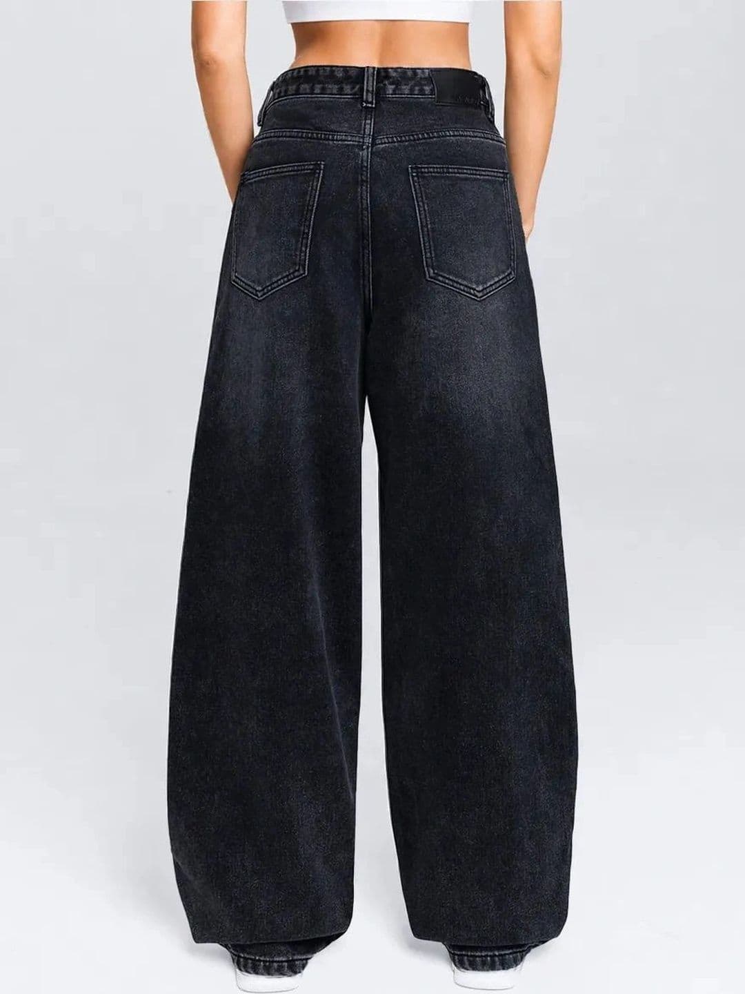 AAV2 Women Wide Leg High-Rise Stretchable Jeans thumbnail 5