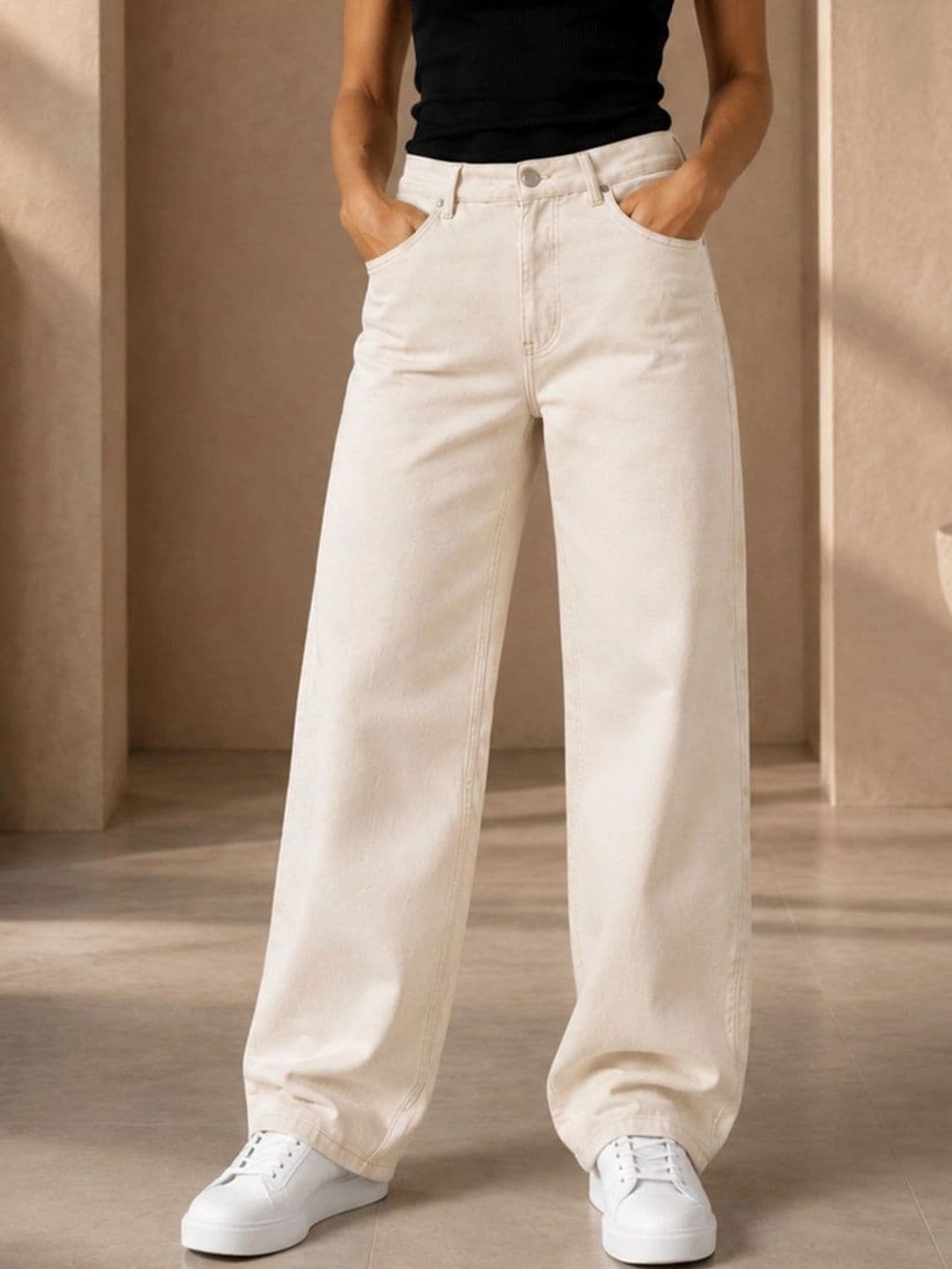 Mevan Women Classic Regular Fit Mid-Rise Stretchable Jeans - view 1