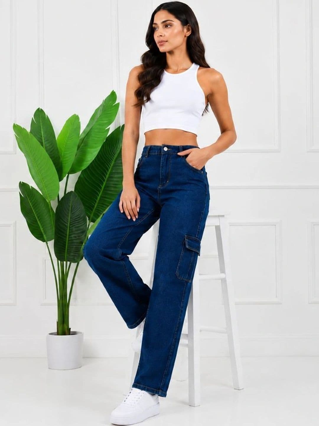 jeancherry Women Classic Regular Fit Mid-Rise Stretchable Jeans thumbnail 5