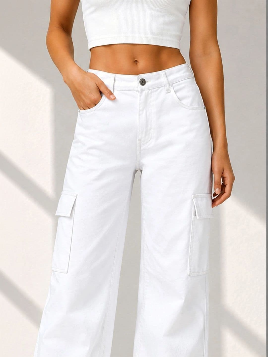 jeancherry Women Classic Regular Fit Mid-Rise Coated Stretchable Jeans thumbnail 5