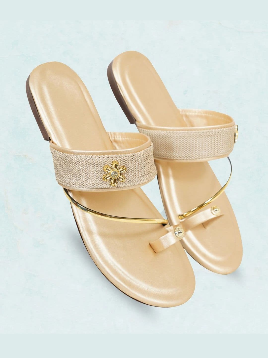DressBerry Women Textured Open Toe Flats - view 1