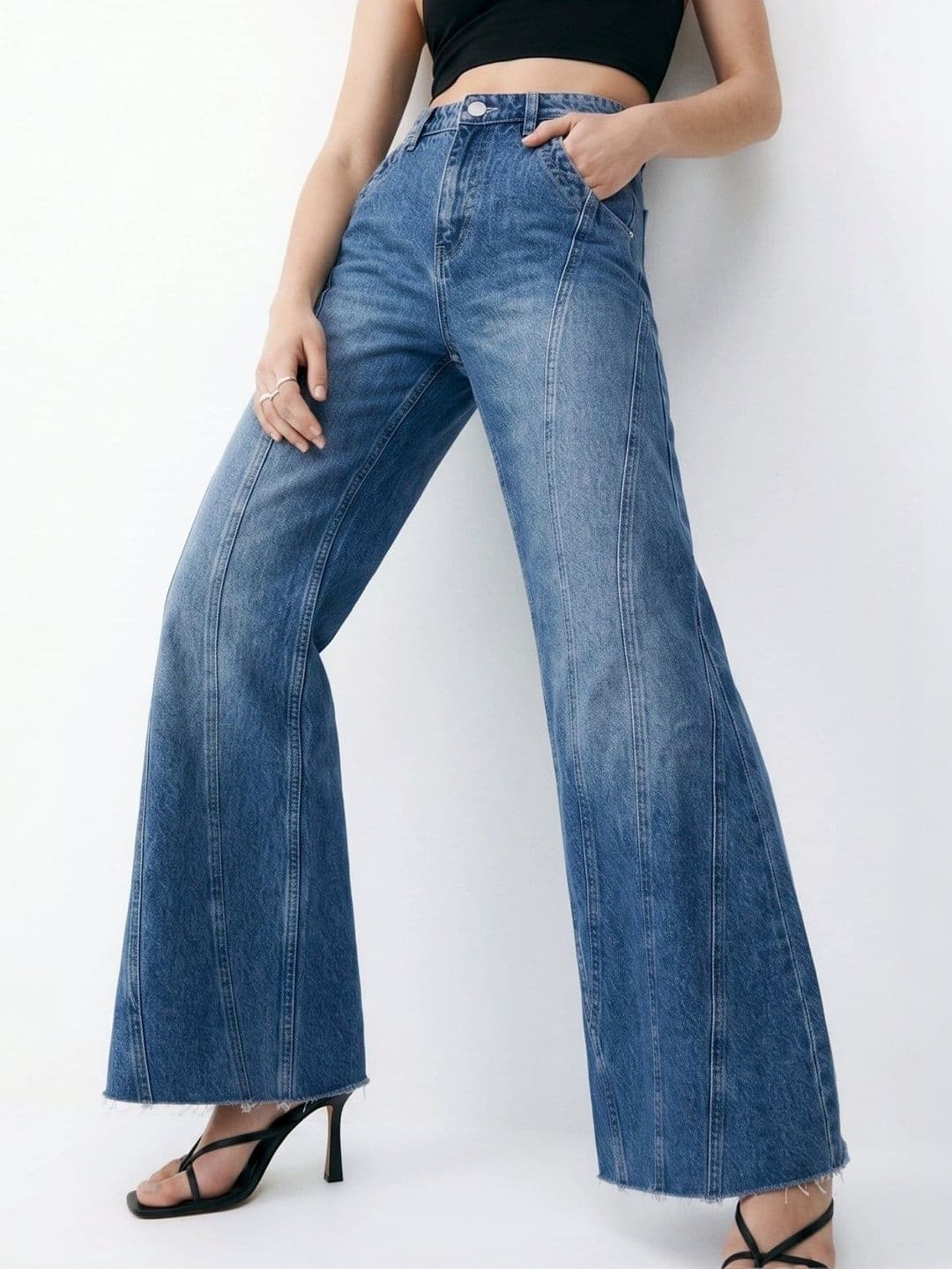 Outzidr Women Relaxed Fit Mid-Rise Jeans - view 1