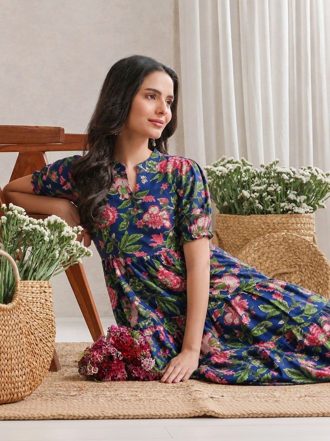 PRESHA Women Floral Printed Floral Kurta - view 1