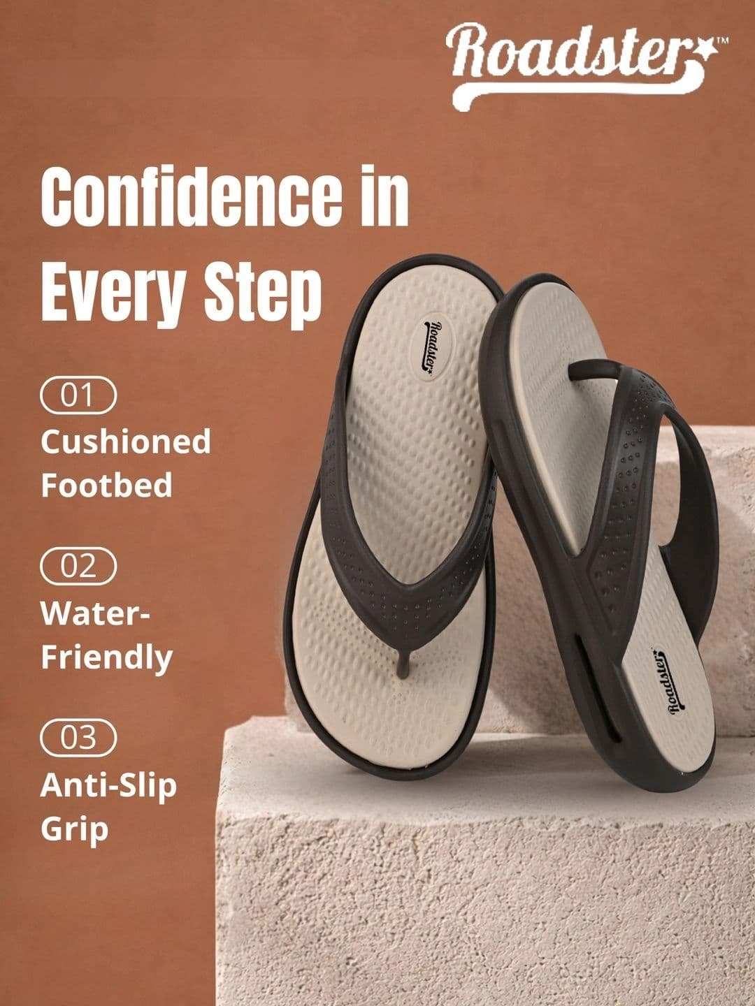 Roadster Men Thong Flip-Flops thumbnail 5