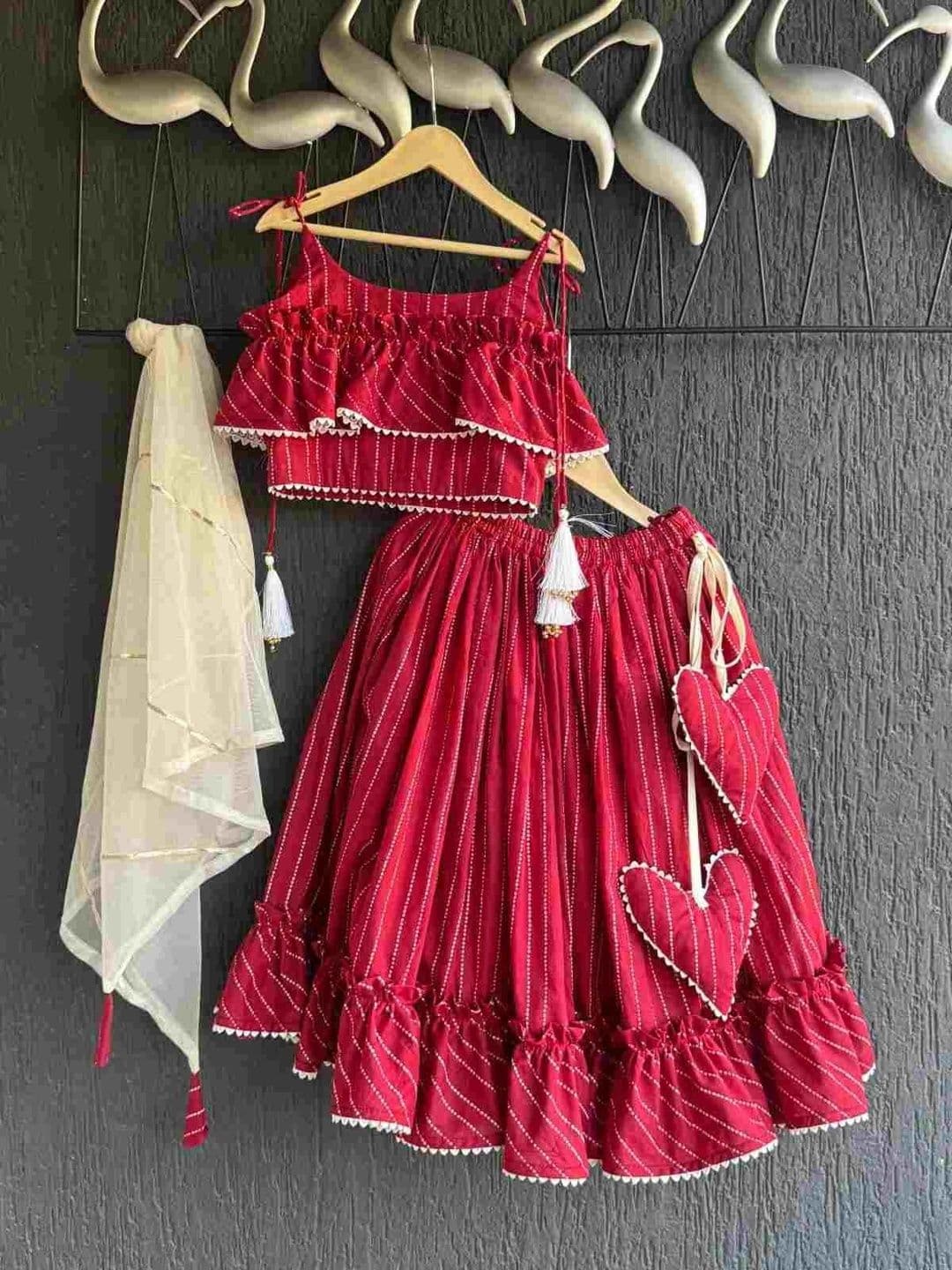 The Little Tales Girls Printed Ready to Wear Lehenga & Blouse With Dupatta thumbnail 4
