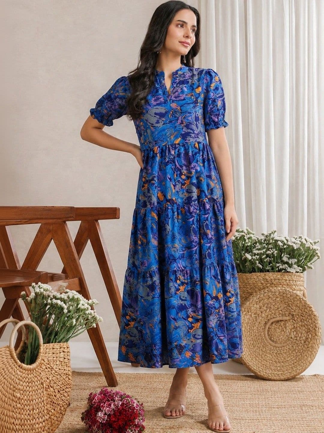 PRESHA Women Printed Anarkali Kurta thumbnail 3