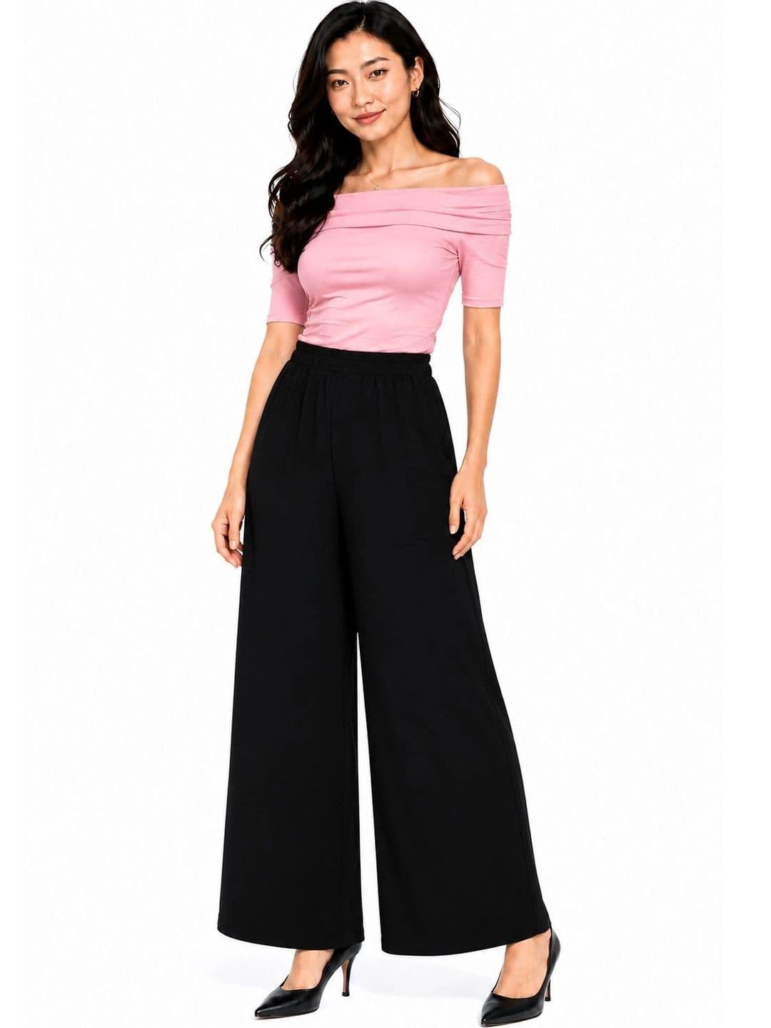 Threadbloom Women Knitted Palazzos - view 1