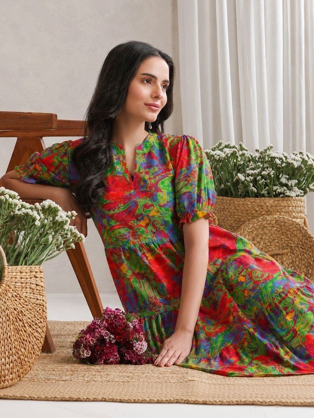 PRESHA Women Floral Printed Floral Kurta - view 1