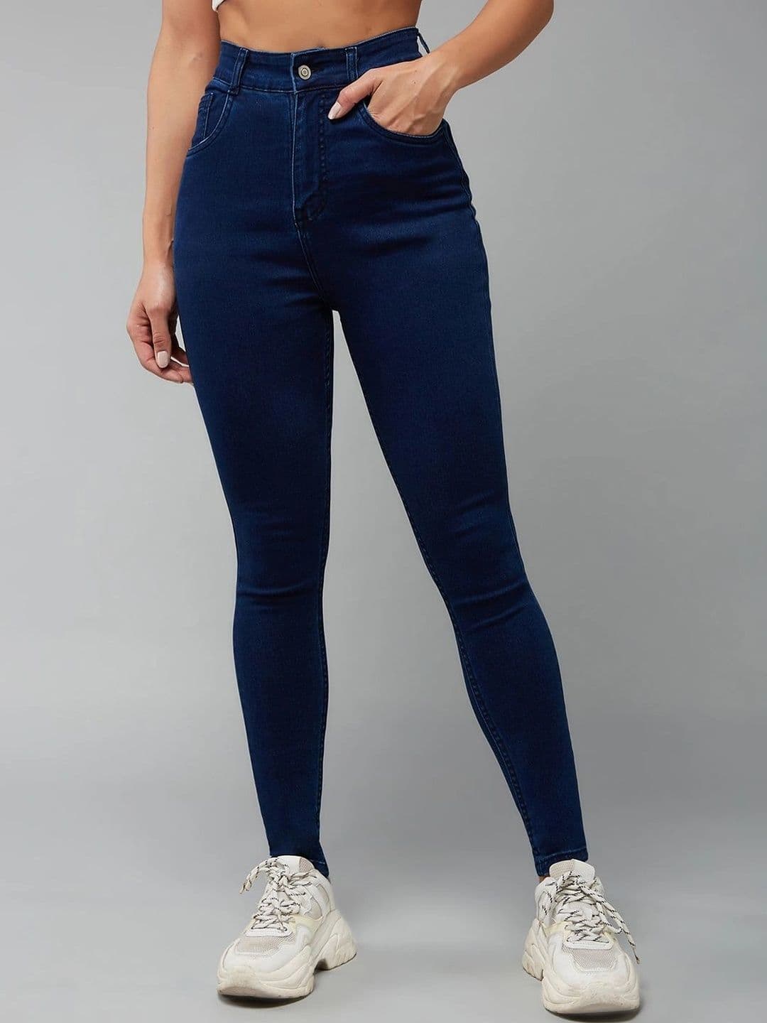Mast & Harbour Women Skinny Fit High-Rise Stretchable Jeans - view 1