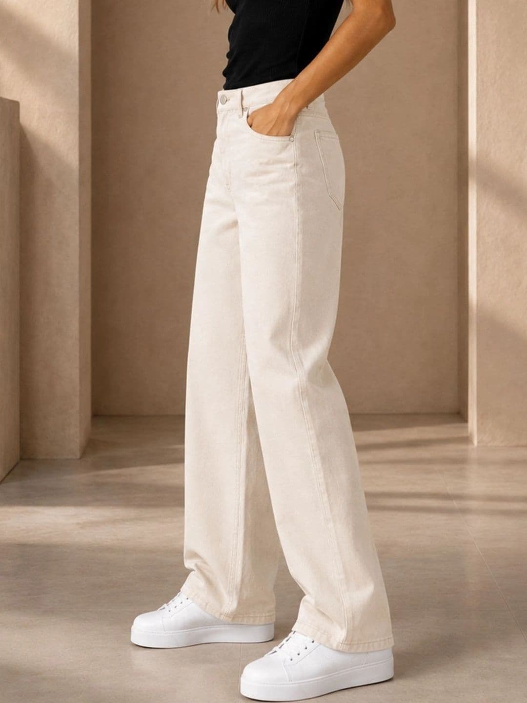 Encrypt Women Classic Regular Fit Mid-Rise Stretchable Jeans thumbnail 2