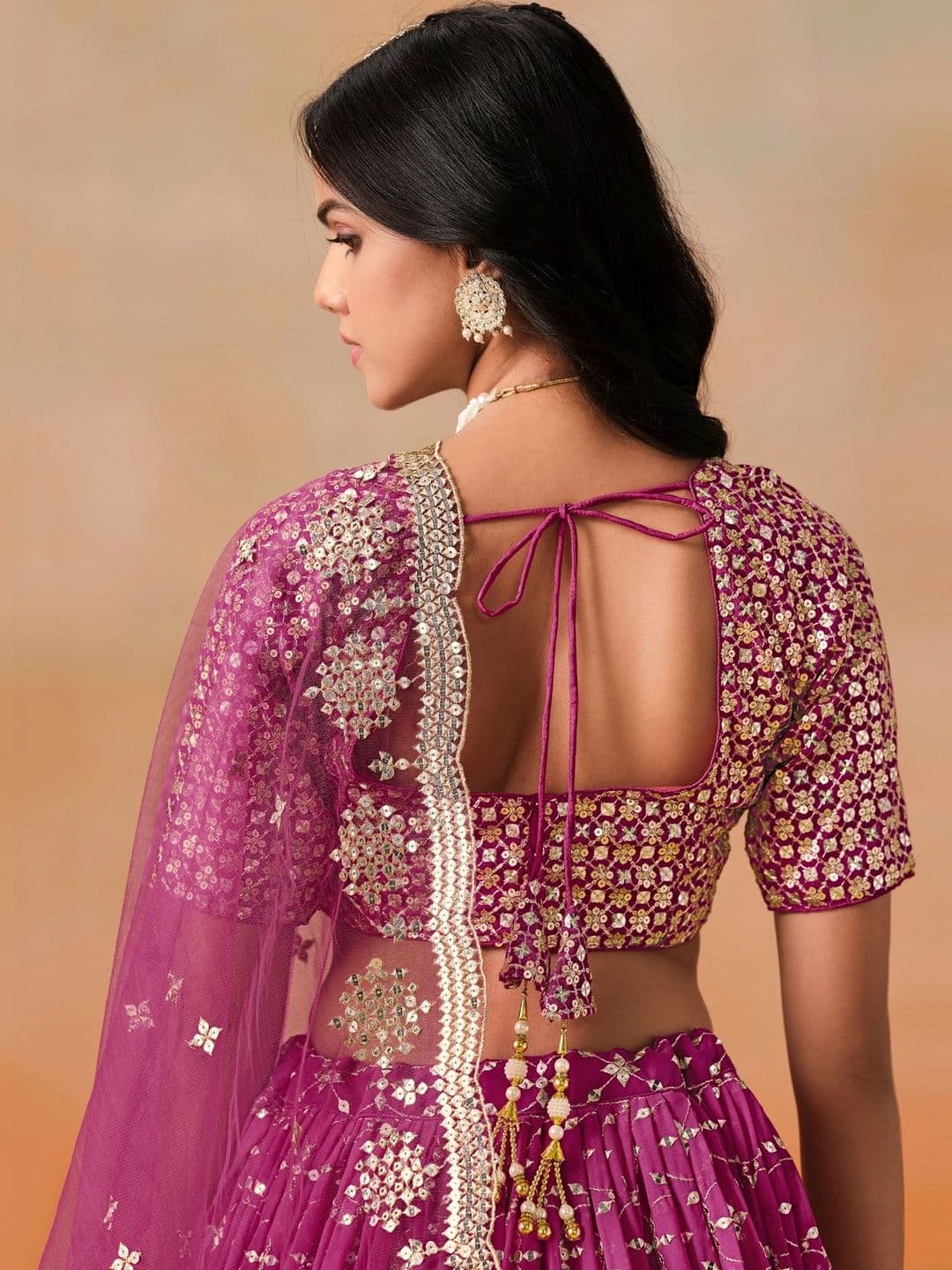 Zeel Clothing Embellished Semi-Stitched Lehenga & Unstitched Blouse With Dupatta thumbnail 5