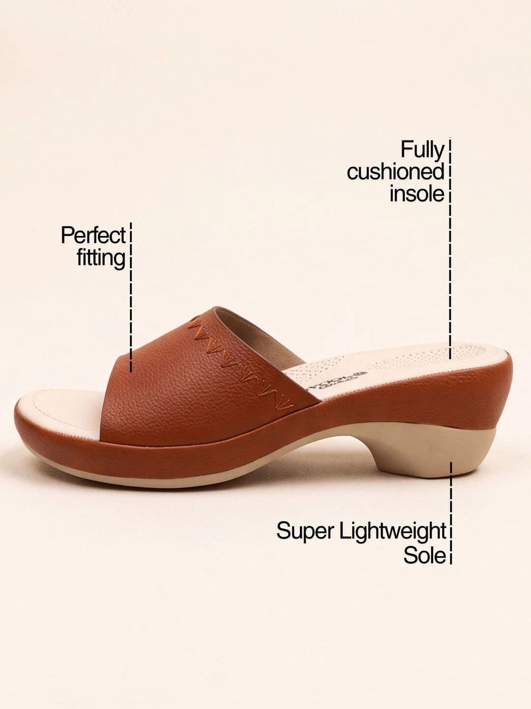 JodyHub Textured Wedge Mules thumbnail 7