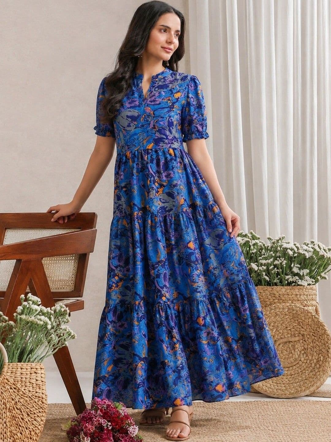 PRESHA Women Printed Anarkali Kurta thumbnail 4