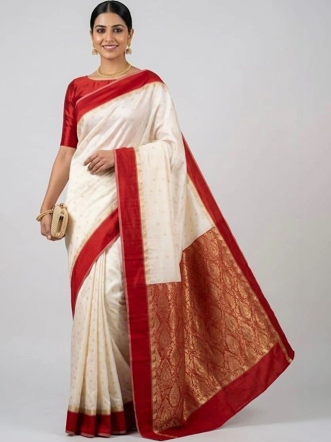 SILK HERITAGE Zari Art Silk Garad Saree thumbnail 2