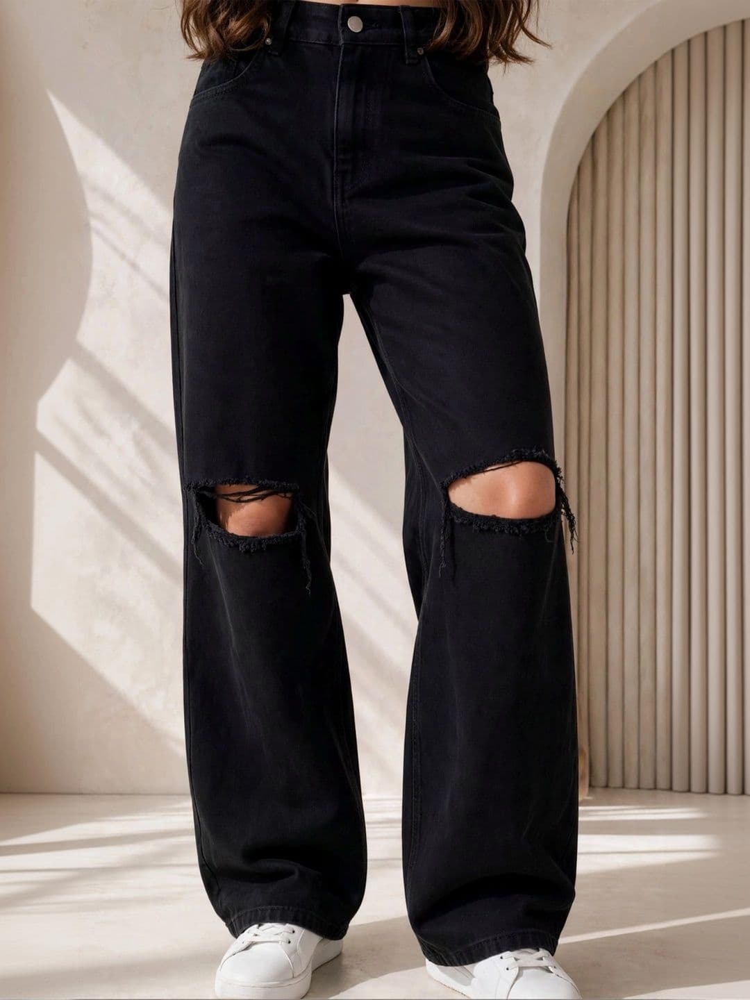 COMFITS Women Classic Regular Fit Mid-Rise Highly Distressed Stretchable Jeans - view 1