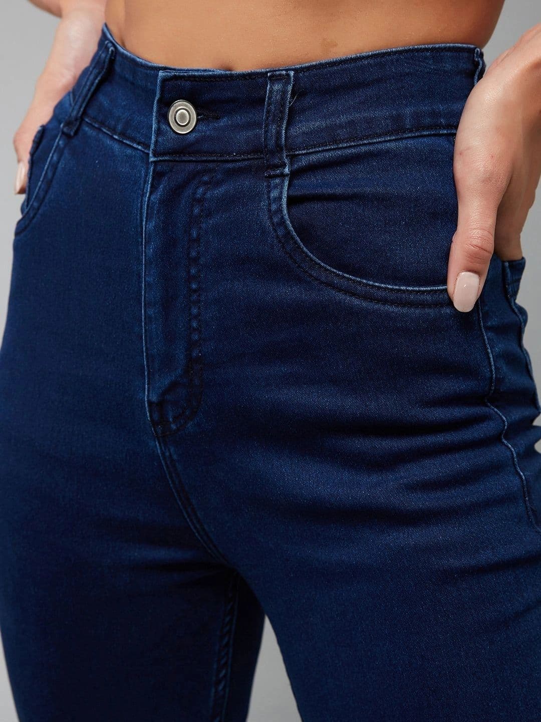 Mast & Harbour Women Skinny Fit High-Rise Stretchable Jeans thumbnail 5
