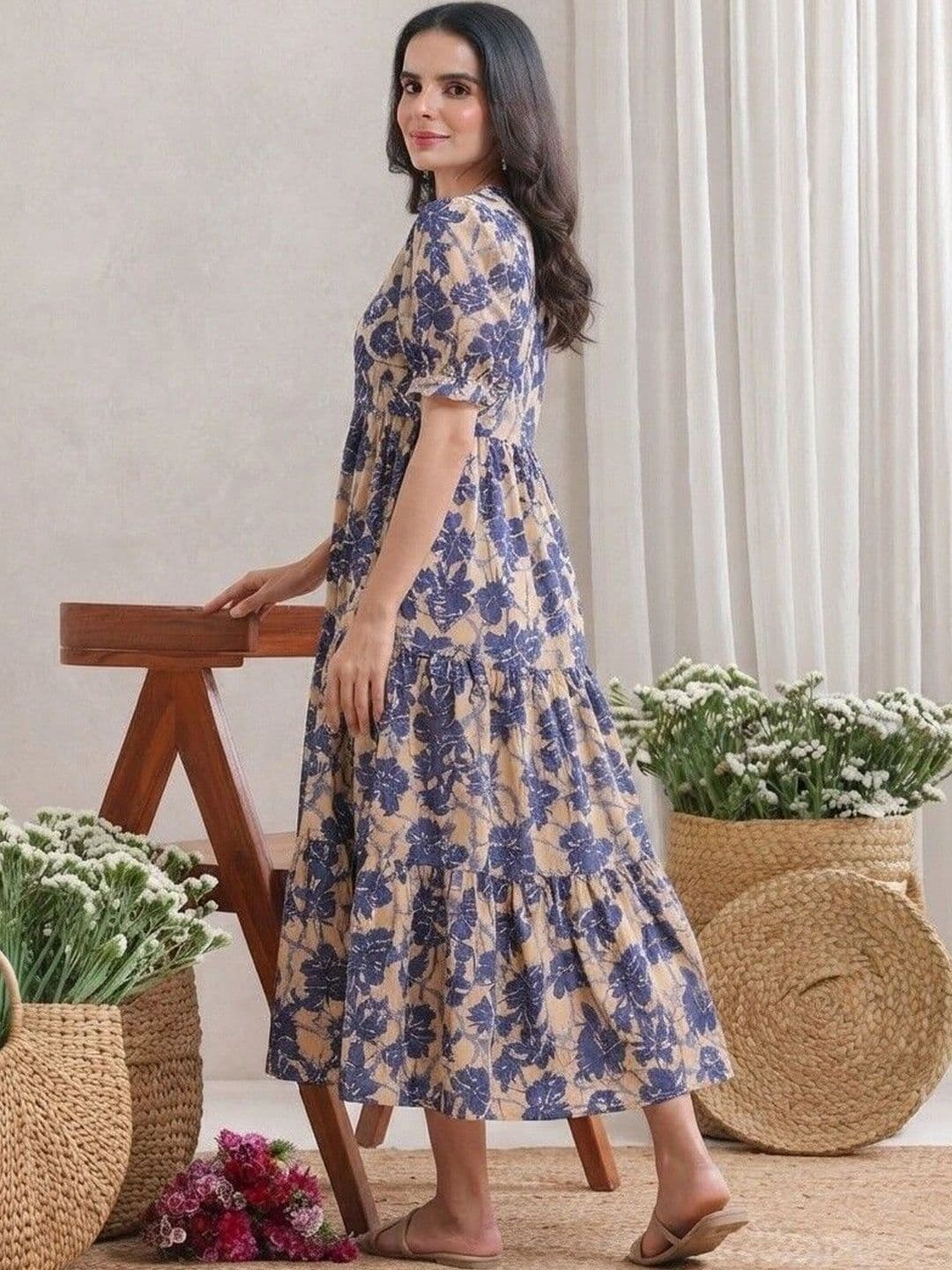PRESHA Women Floral Printed Floral Kurta thumbnail 6