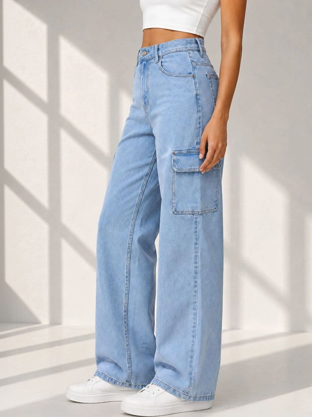 FLARING Women Classic Regular Fit Mid-Rise Stretchable Jeans thumbnail 3