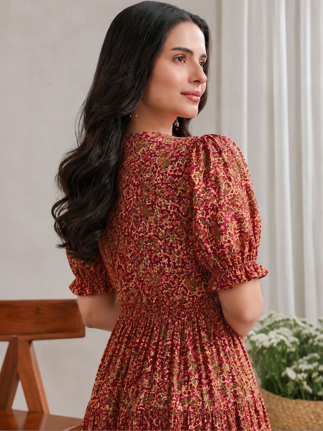 PRESHA Women Floral Printed Floral Anarkali Kurta thumbnail 6
