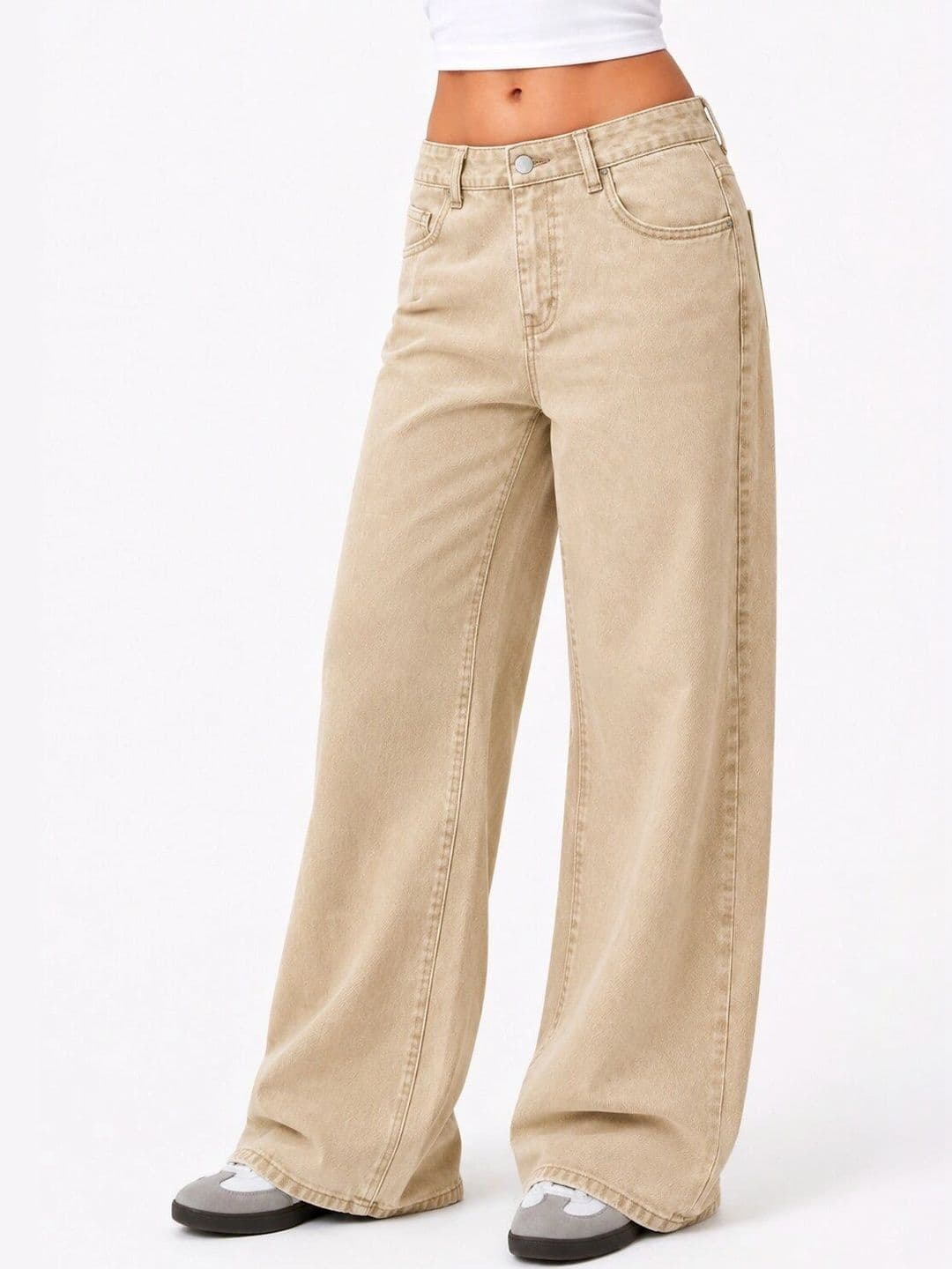 STEPLE DENIMS Women Loose Mid-Rise Jeans thumbnail 3