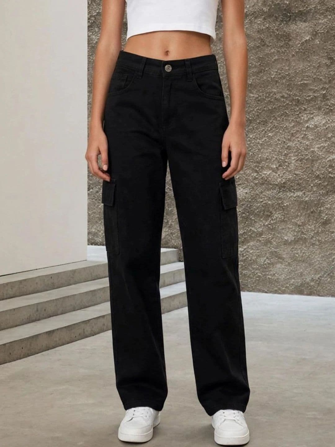 COMFITS Women Classic Regular Fit Black Mid-Rise Stretchable Jeans - view 1