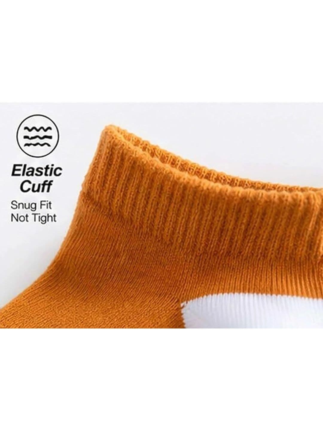 REDCARP Men Pack of 5 Cotton Colourblocked Ankle Length Socks thumbnail 4