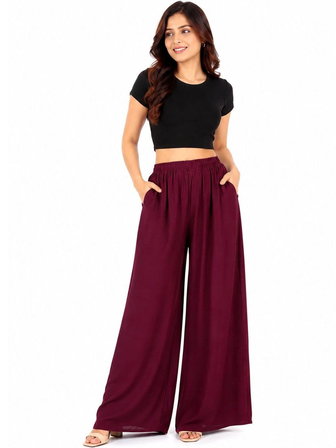 Threadbloom Women Knitted Ethnic Palazzos thumbnail 3