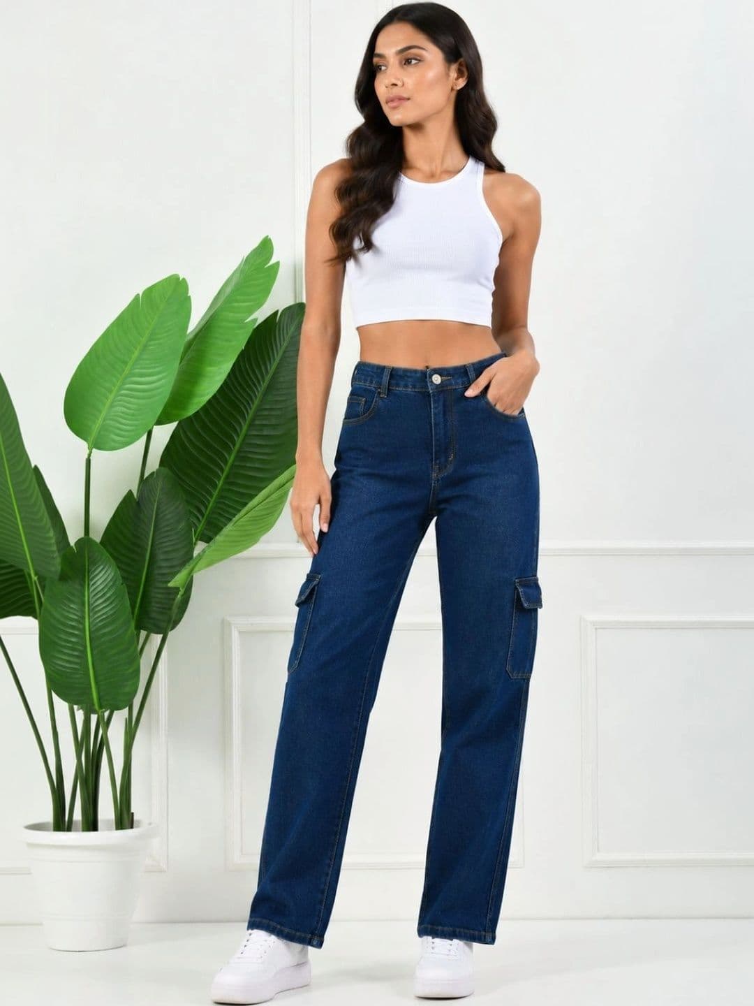 jeancherry Women Classic Regular Fit Mid-Rise Stretchable Jeans - view 1