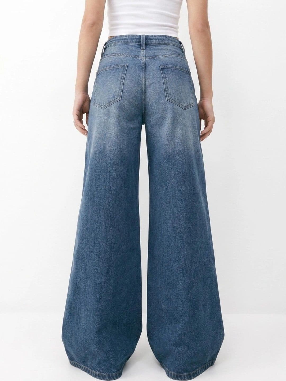 Outzidr Women Relaxed Fit Mid-Rise Jeans thumbnail 3