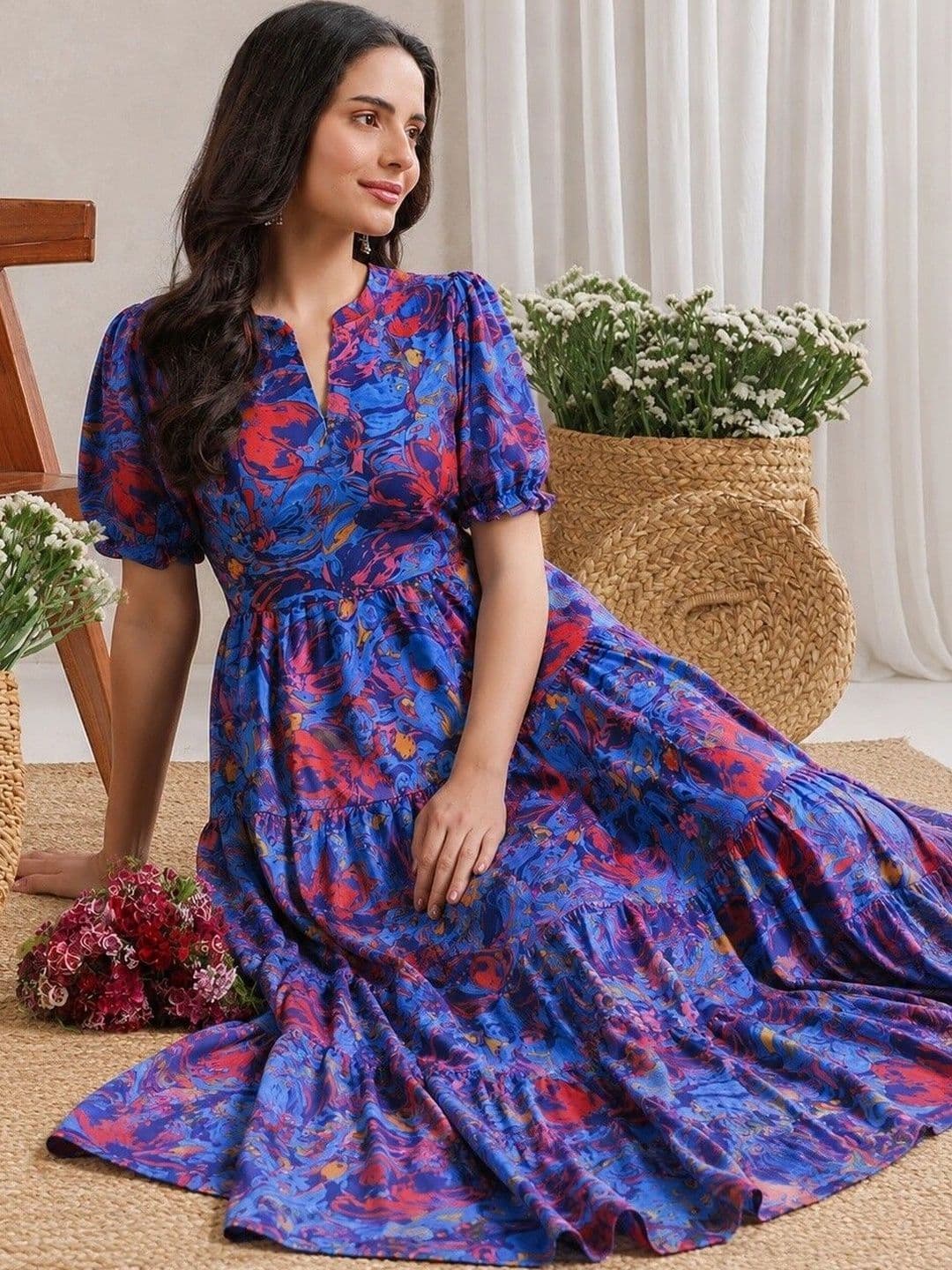 PRESHA Women Floral Printed Floral Kurta thumbnail 3
