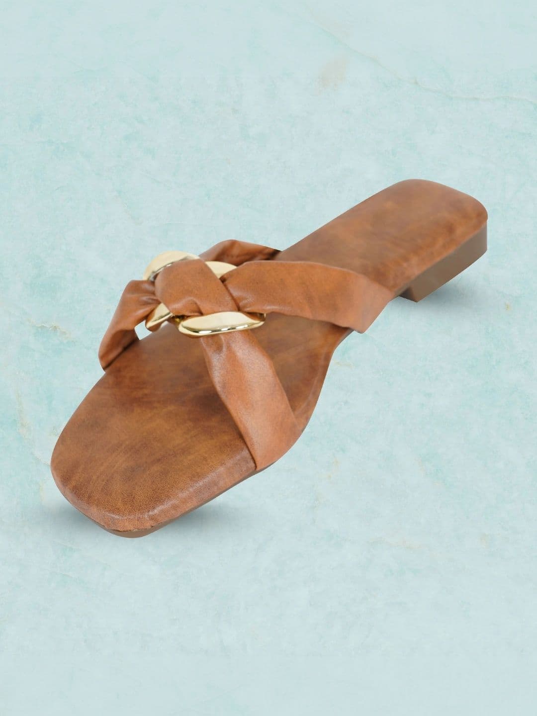 Mast & Harbour Women Open Toe Flats with Buckles thumbnail 2