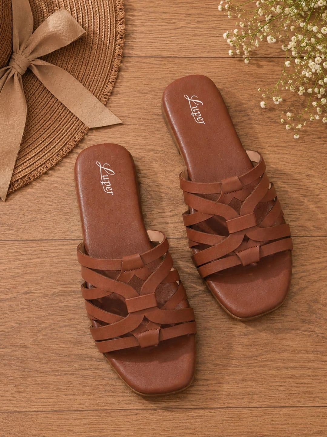 Luper Women Open Toe Flats - view 1