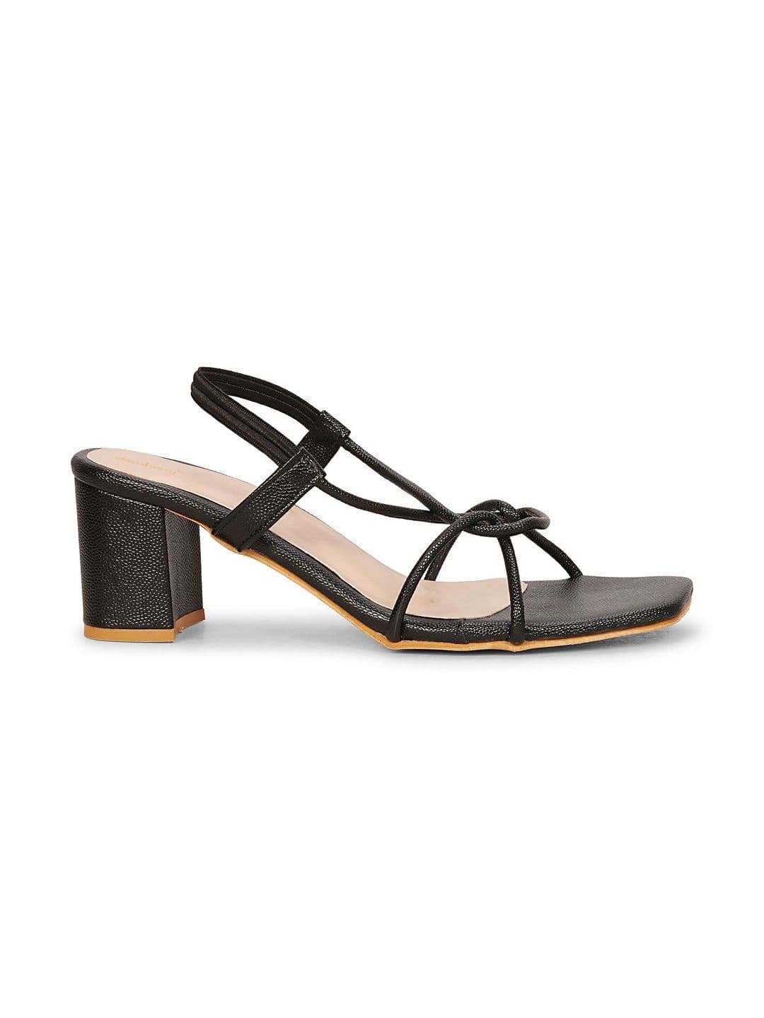DressBerry Textured Ethnic Block Sandals thumbnail 4