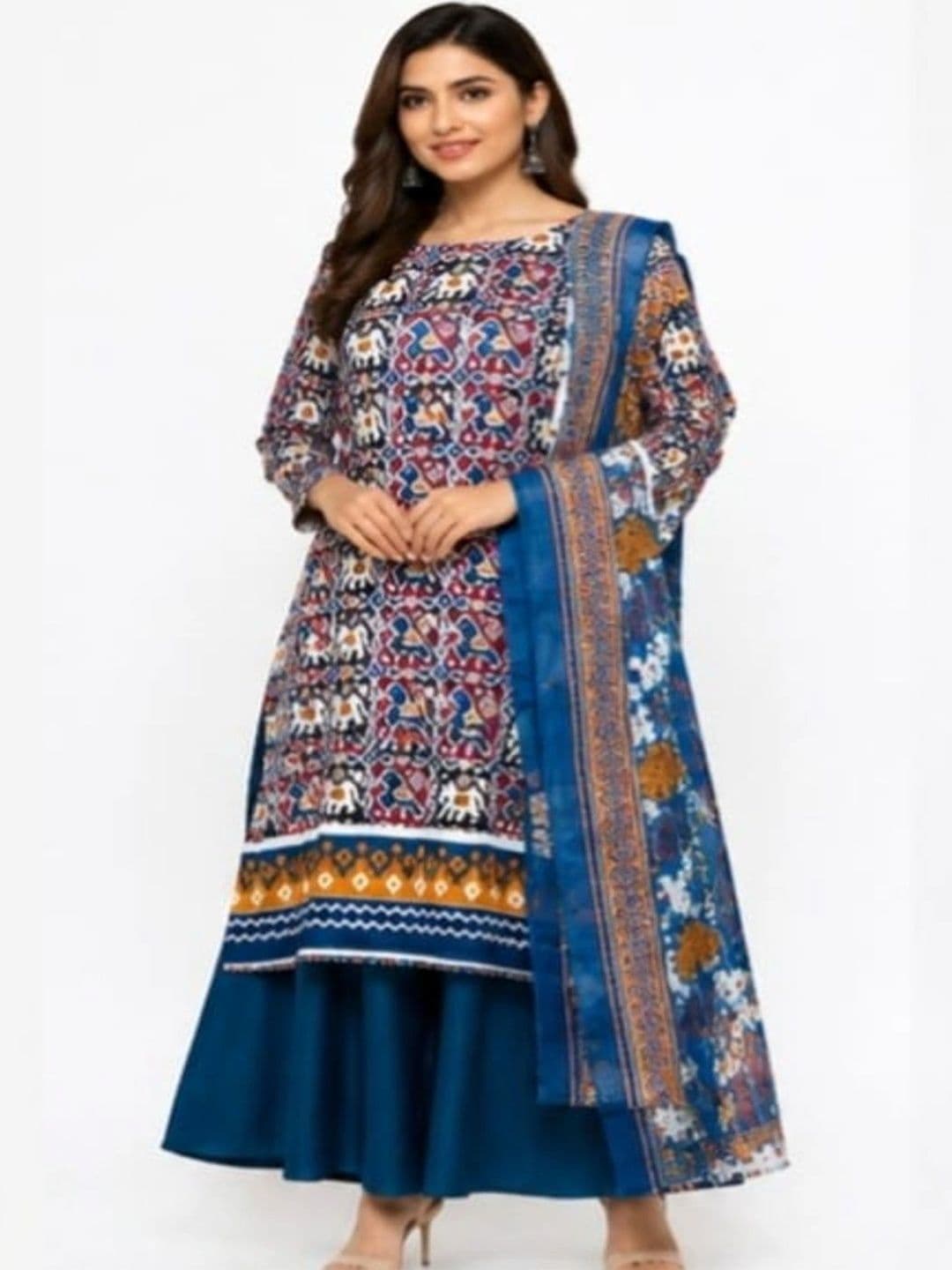 sharmaandsons Pure Cotton Unstitched Dress Material thumbnail 2