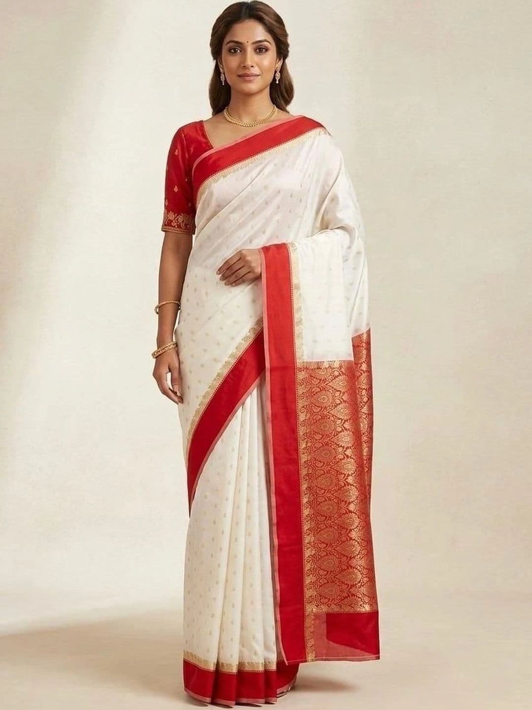 SILK HERITAGE Zari Art Silk Garad Saree thumbnail 5