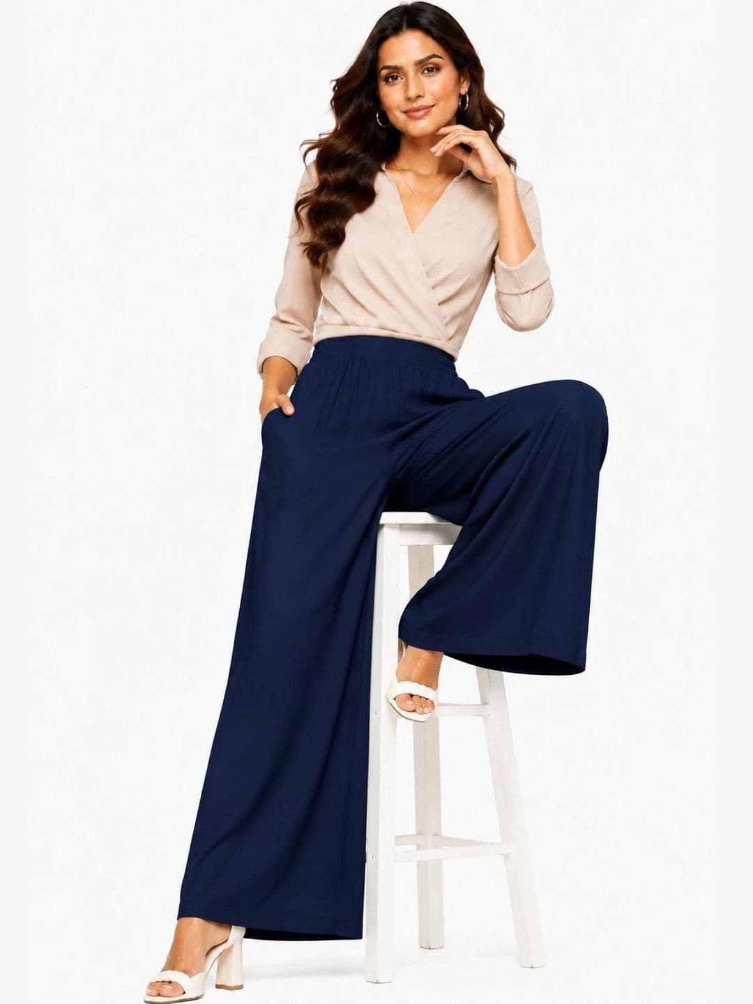 Threadbloom Women Knitted Palazzos thumbnail 4