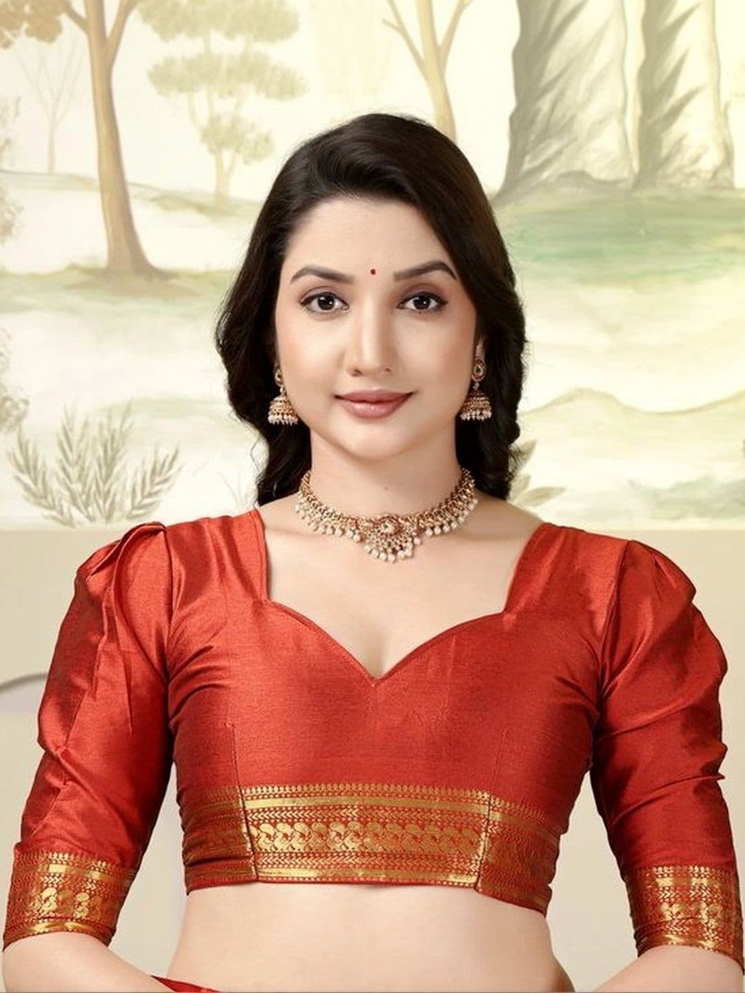 DEVANSH ENTERPRISE Woven Design Zari Silk Blend Banarasi Saree thumbnail 6