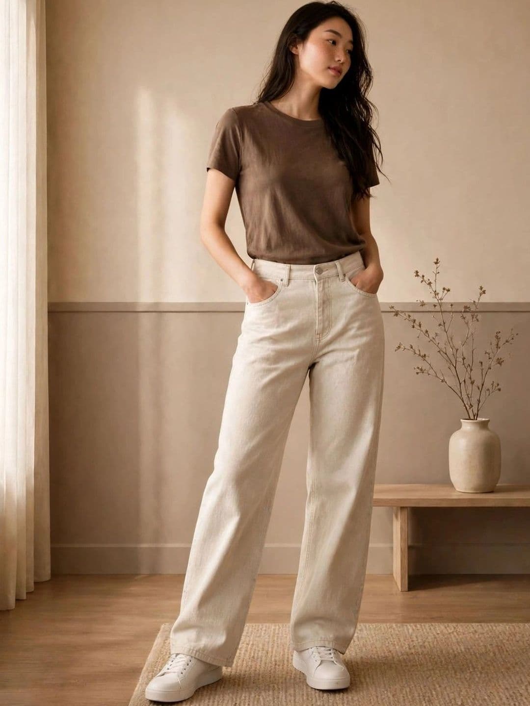 Mast & Harbour Women Classic Regular Fit Mid-Rise Stretchable Jeans thumbnail 4