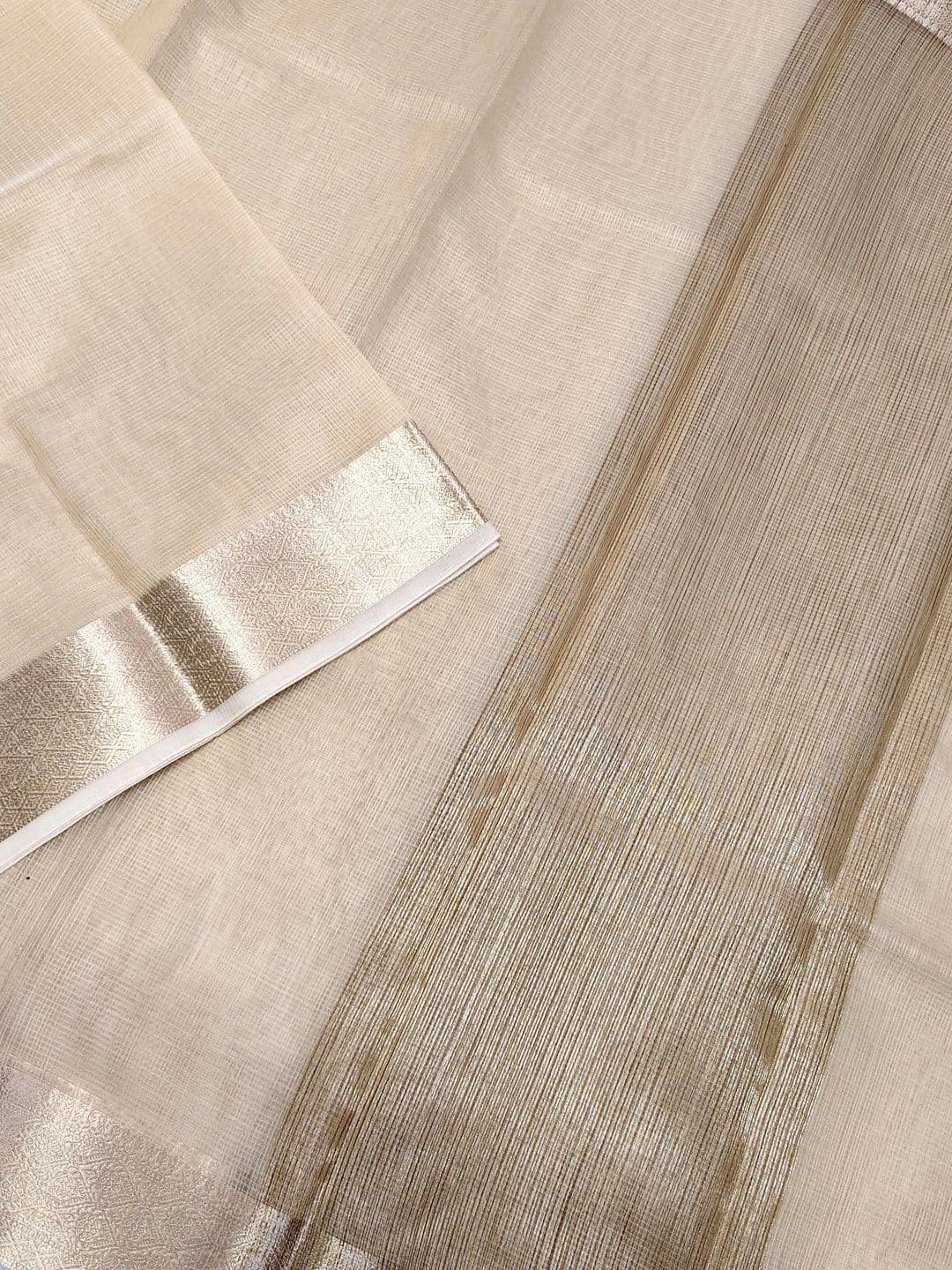 Naveera Woven Design Zari Pure Cotton Designer Banarasi Saree thumbnail 2