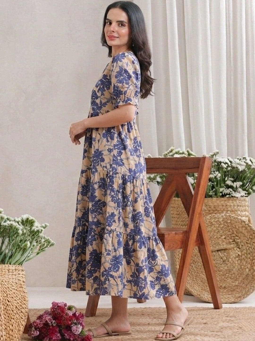 PRESHA Women Floral Printed Floral Kurta thumbnail 3