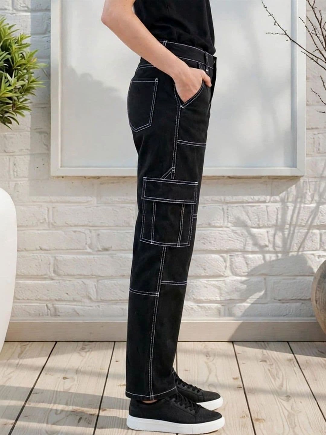 FLARING Women Classic Regular Fit Mid-Rise Stretchable Jeans thumbnail 3