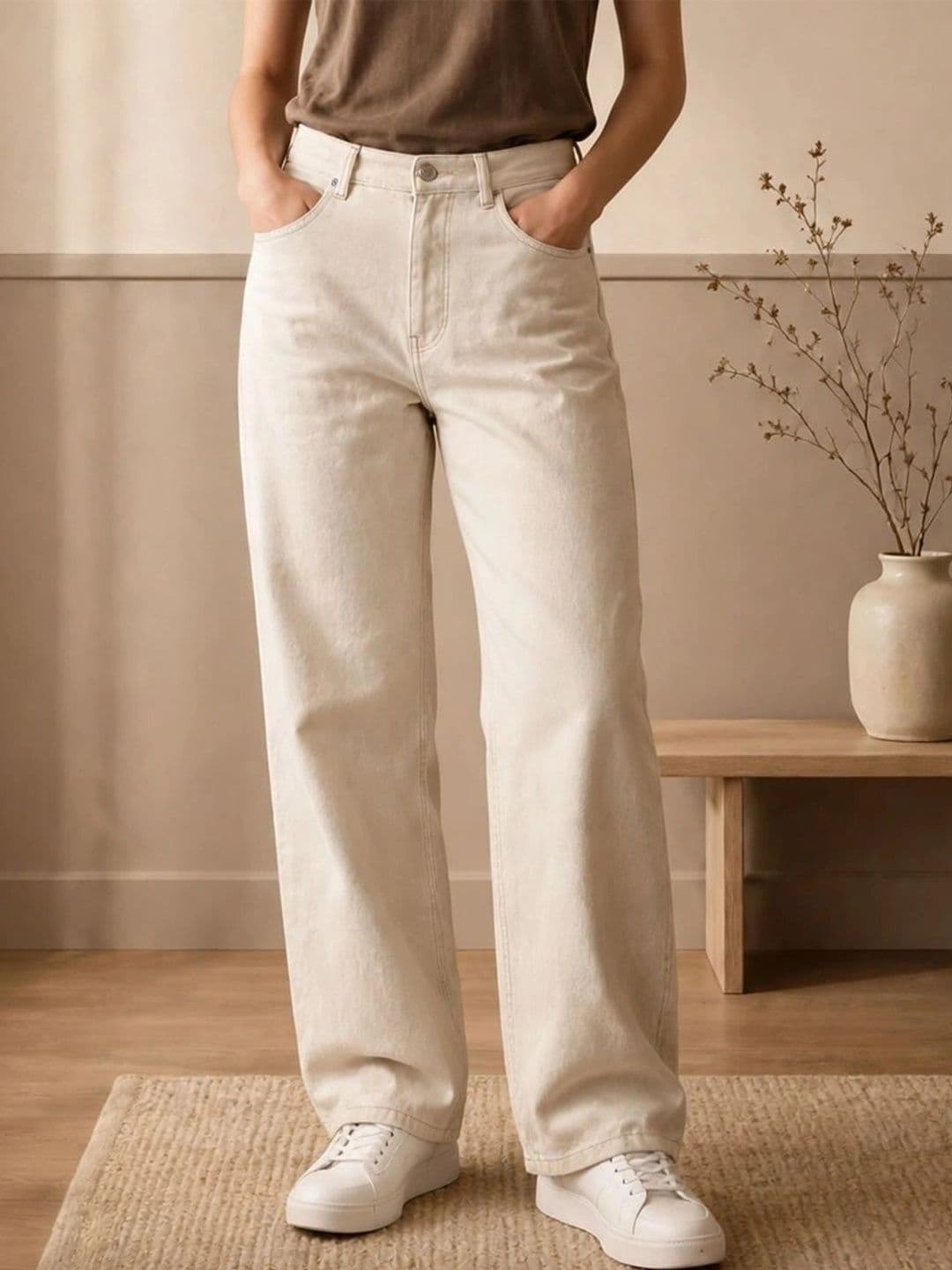 Mevan Women Classic Regular Fit Mid-Rise Stretchable Jeans - view 1