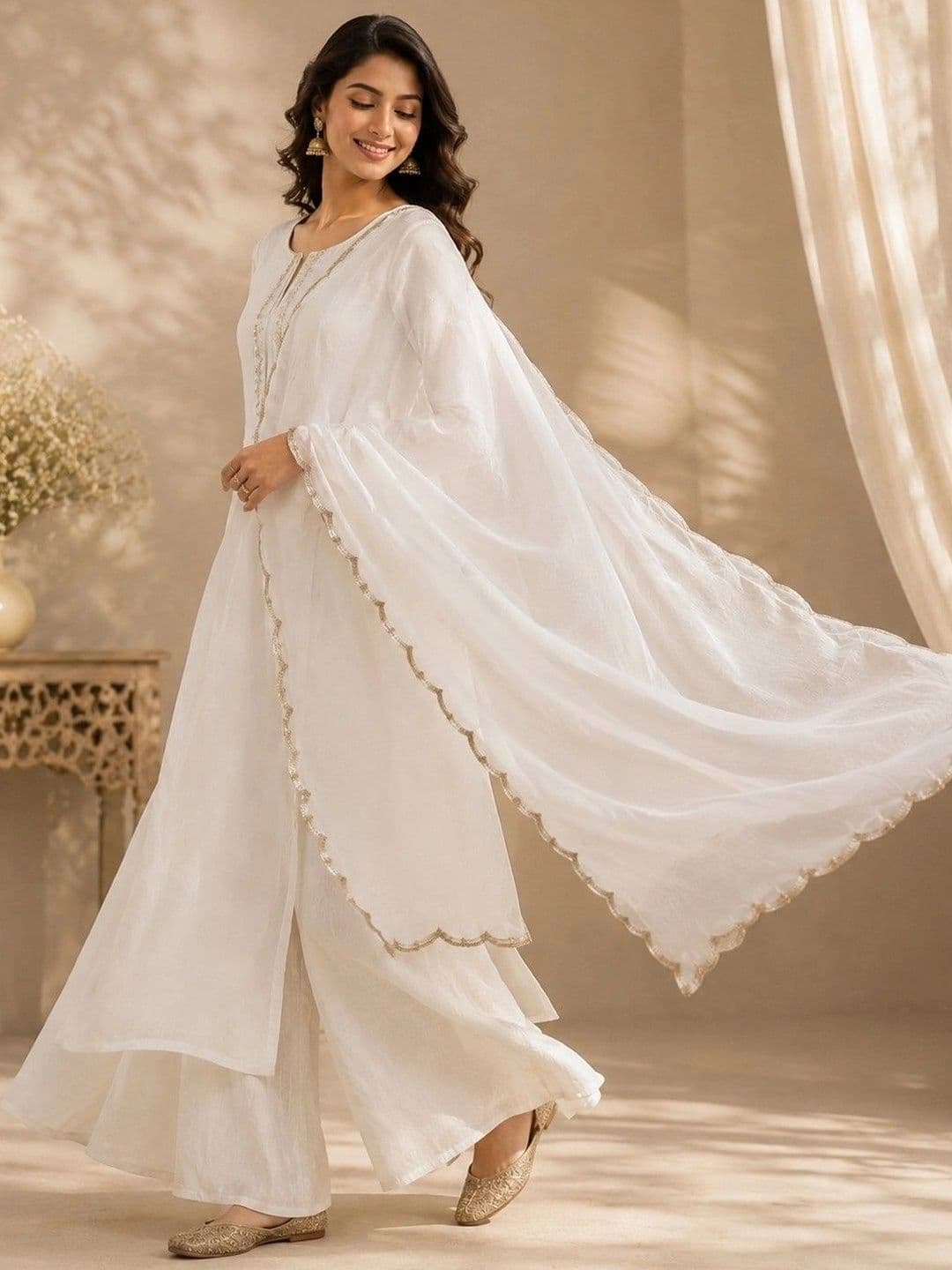 DUPATTAHERITAGE Dupatta with Sequinned - view 1