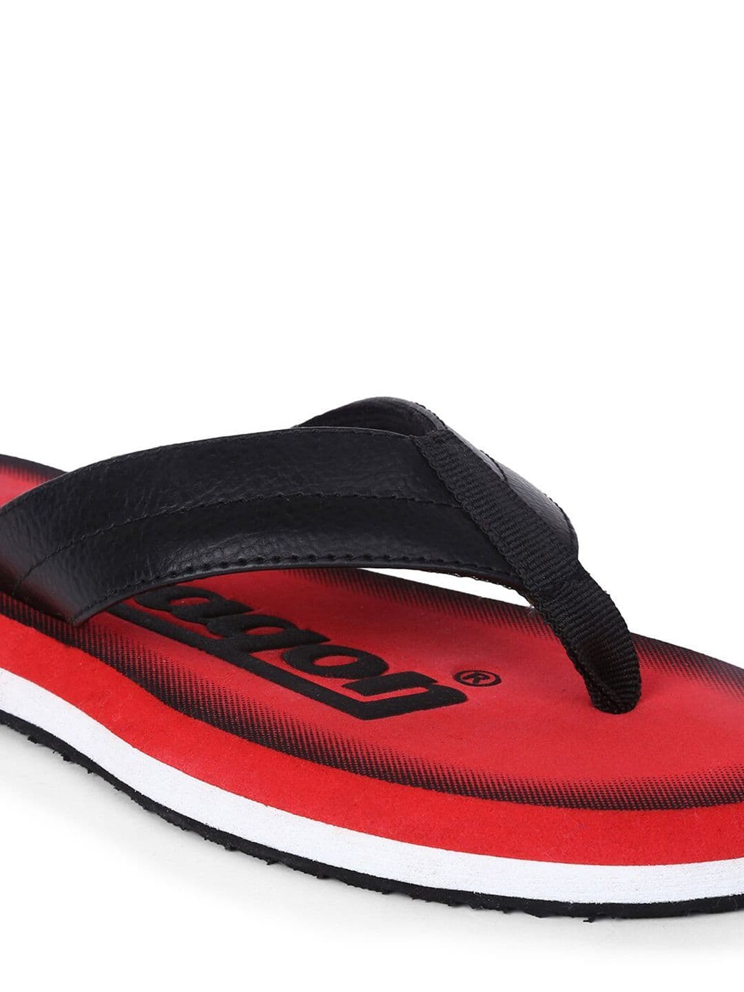 Paragon Men Black & Red Printed Thong Flip-Flops thumbnail 5