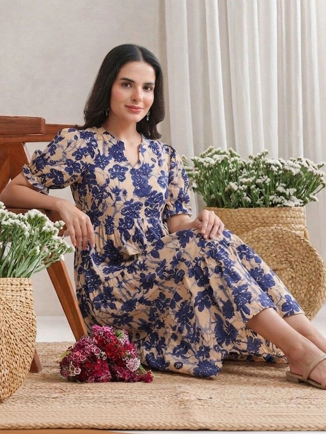 PRESHA Women Floral Printed Floral Kurta - view 1