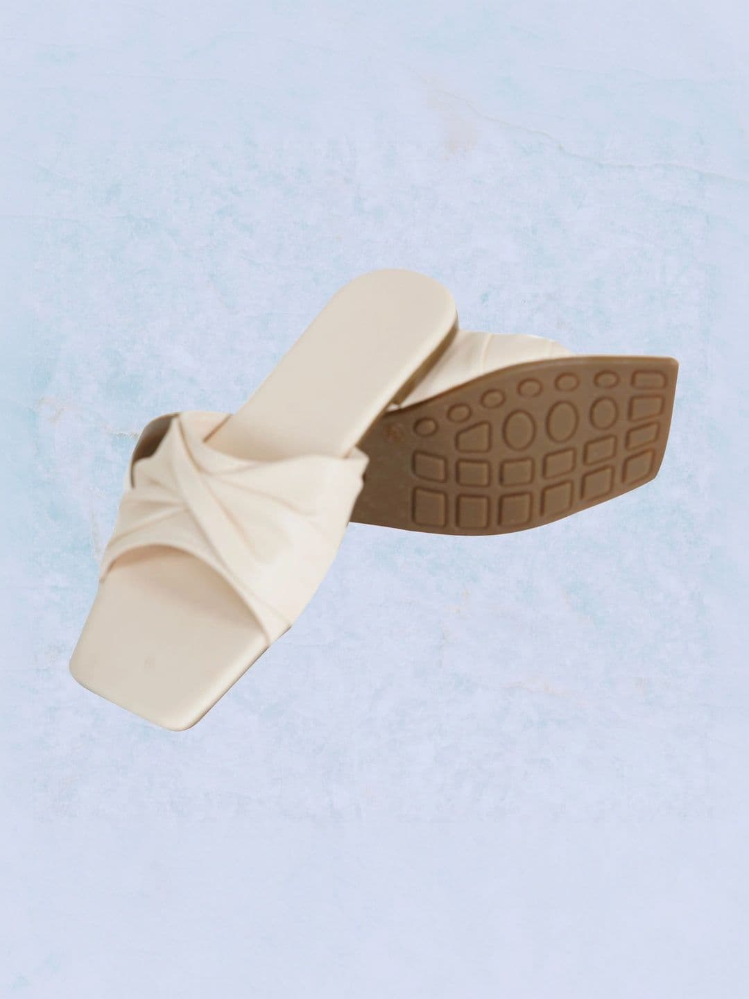 DressBerry Women Textured Open Toe Flats thumbnail 2