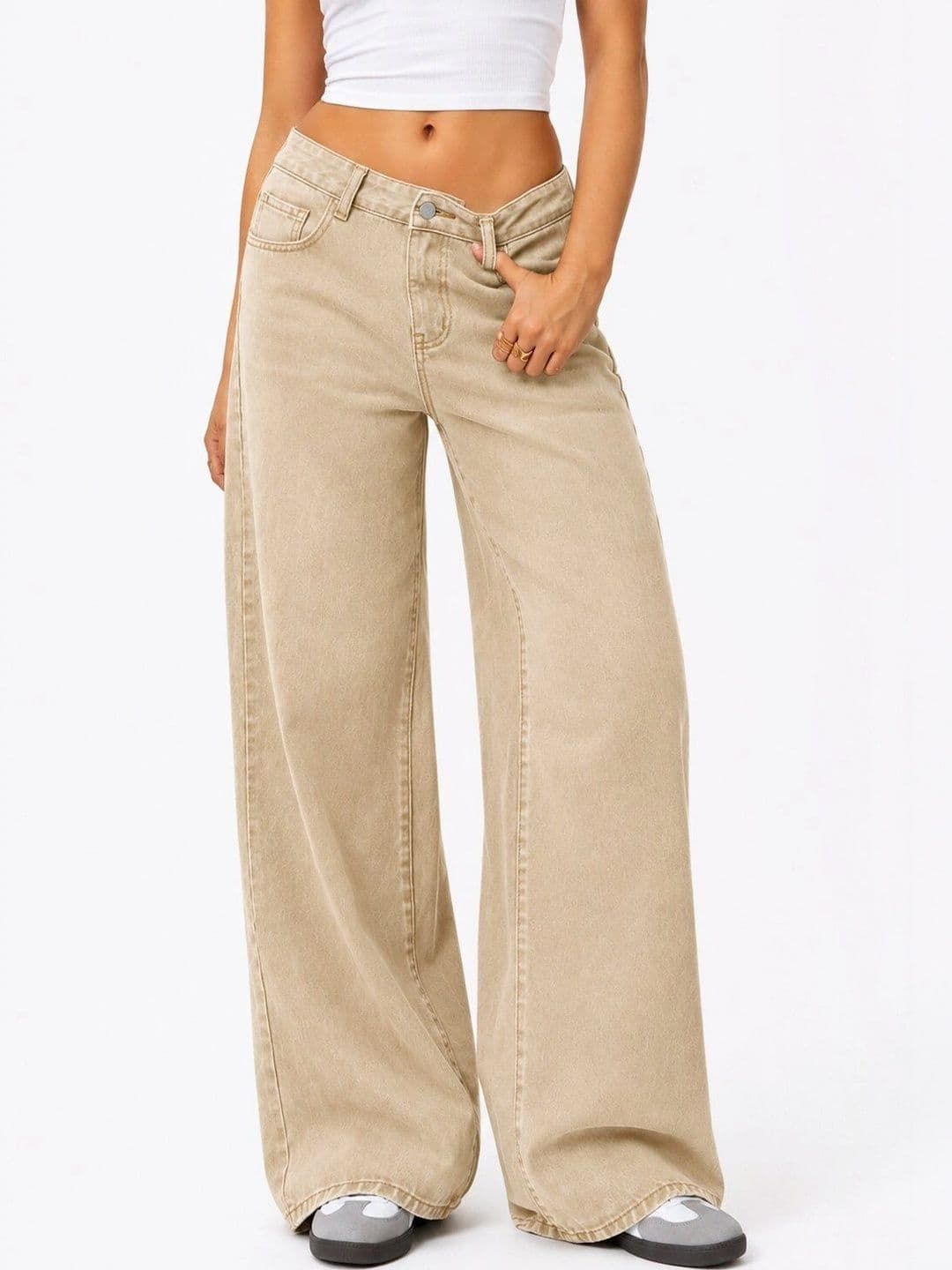 STEPLE DENIMS Women Loose Mid-Rise Jeans thumbnail 2